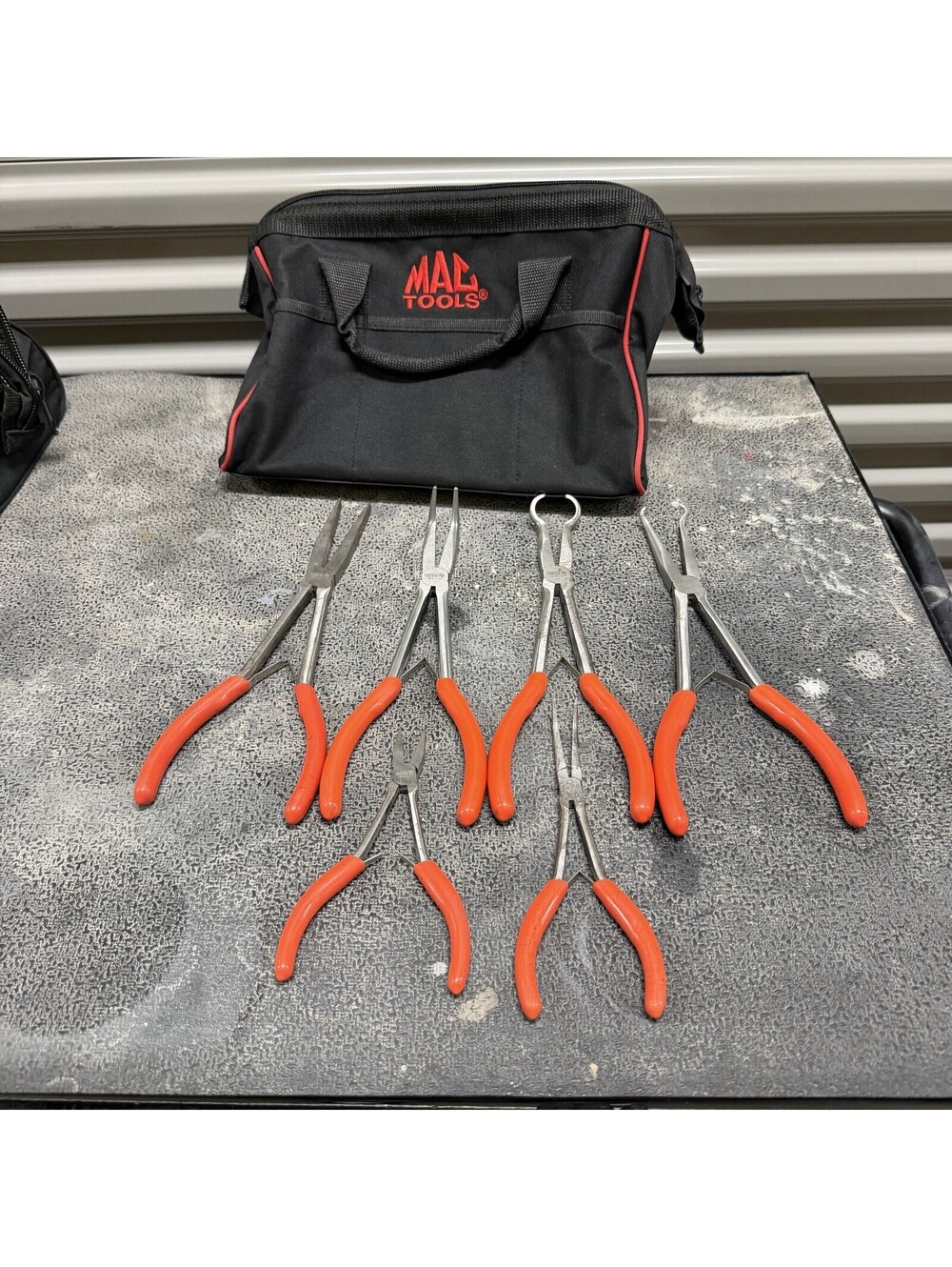 Matco Tools Pliers Set w/ Mac Tools Bag - Professional Hand Tools Lot